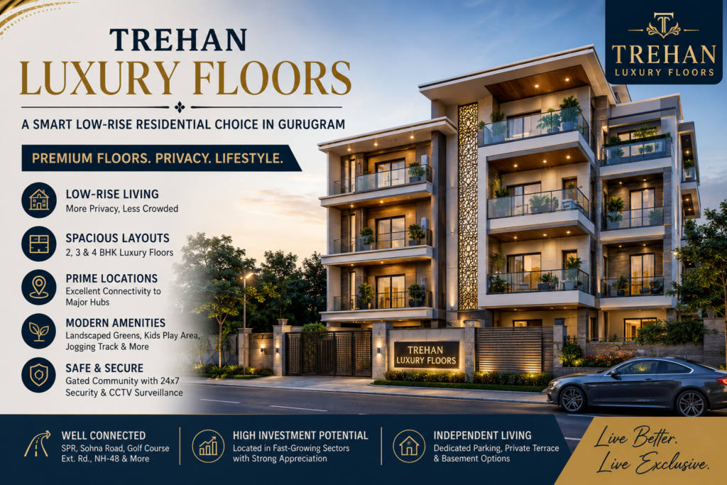 Trehan Luxury Floors: Experience Spacious Low-Rise Luxury Homes