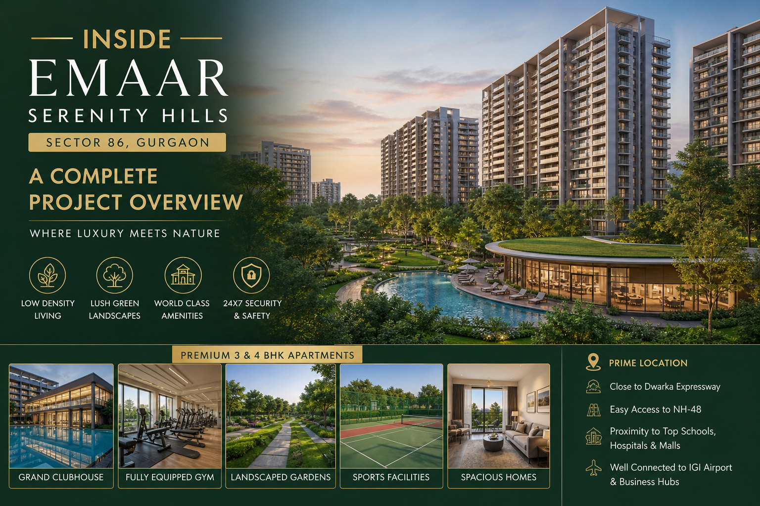 Inside Emaar Serenity Hills Sector 86: A Complete Project Overview