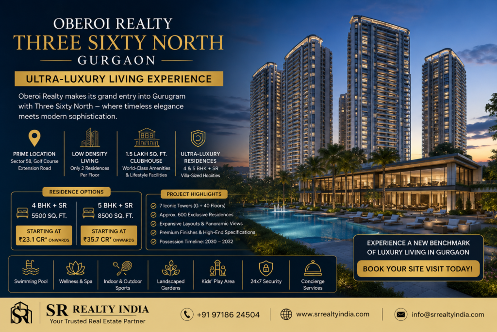 Oberoi Realty Three Sixty North Gurgaon Ultra-Luxury Living in Sector 58 Gurugram