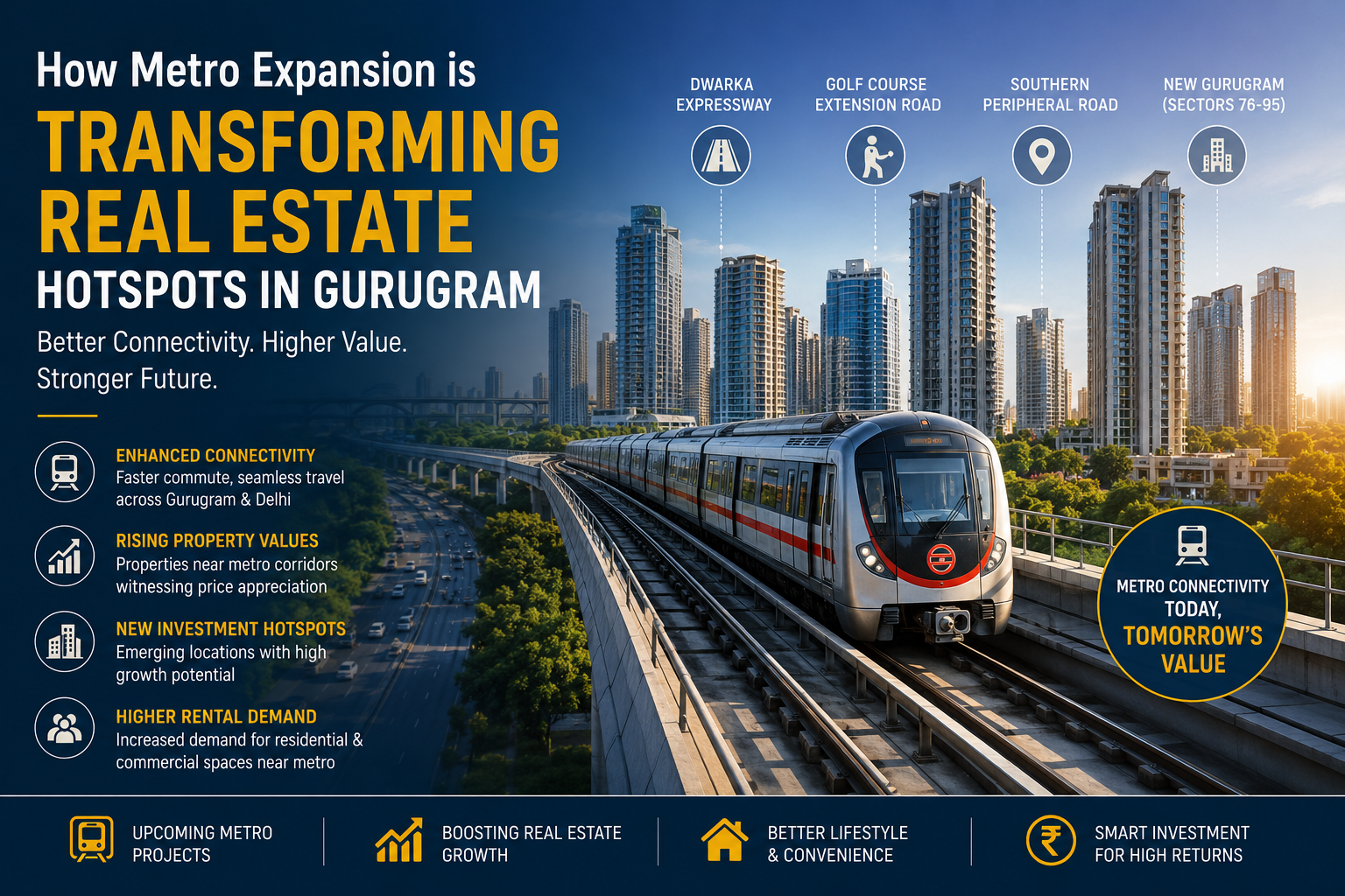 How Metro Expansion is Transforming Real Estate Hotspots in Gurugram
