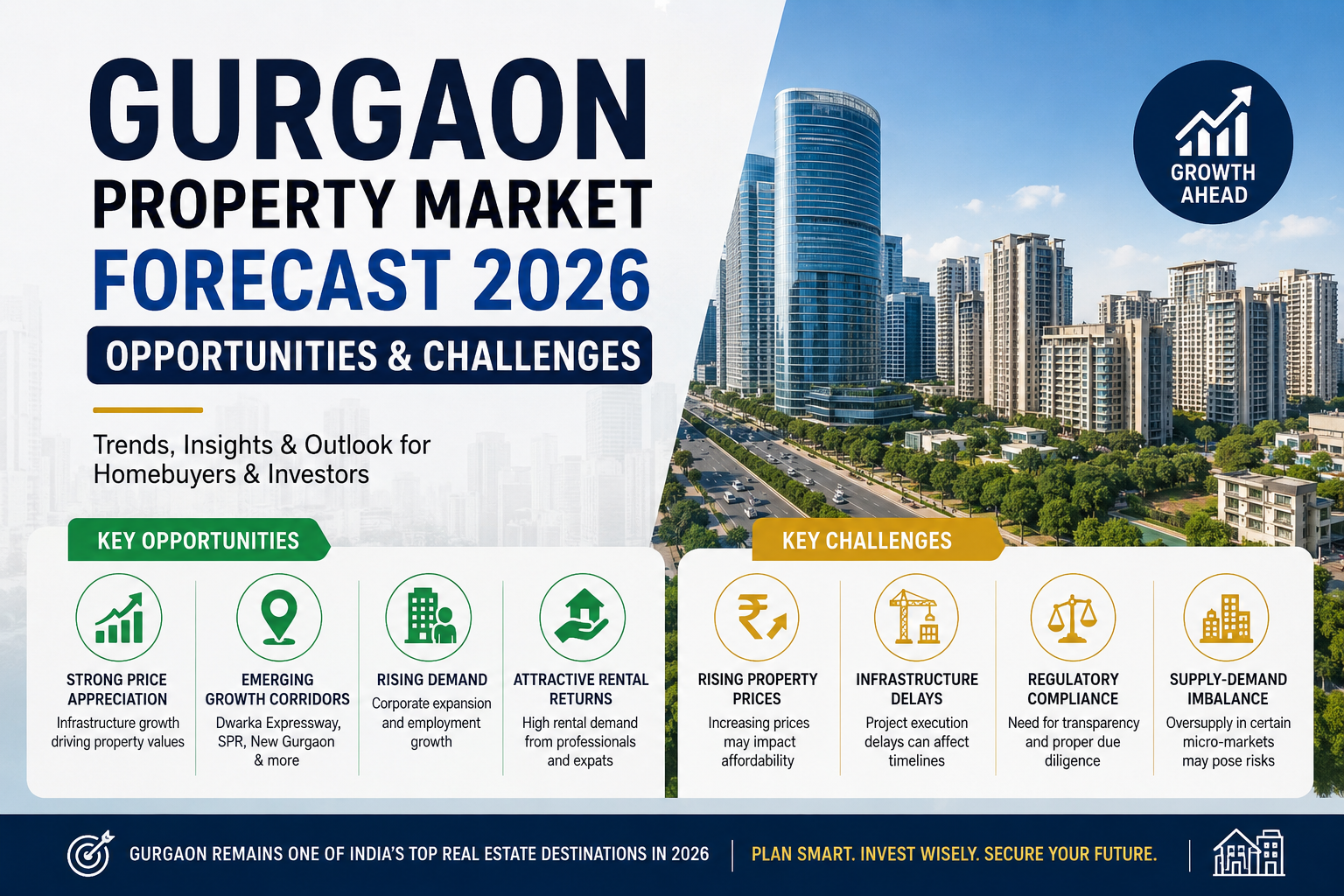 Gurgaon Property Market Forecast 2026: Opportunities & Challenges