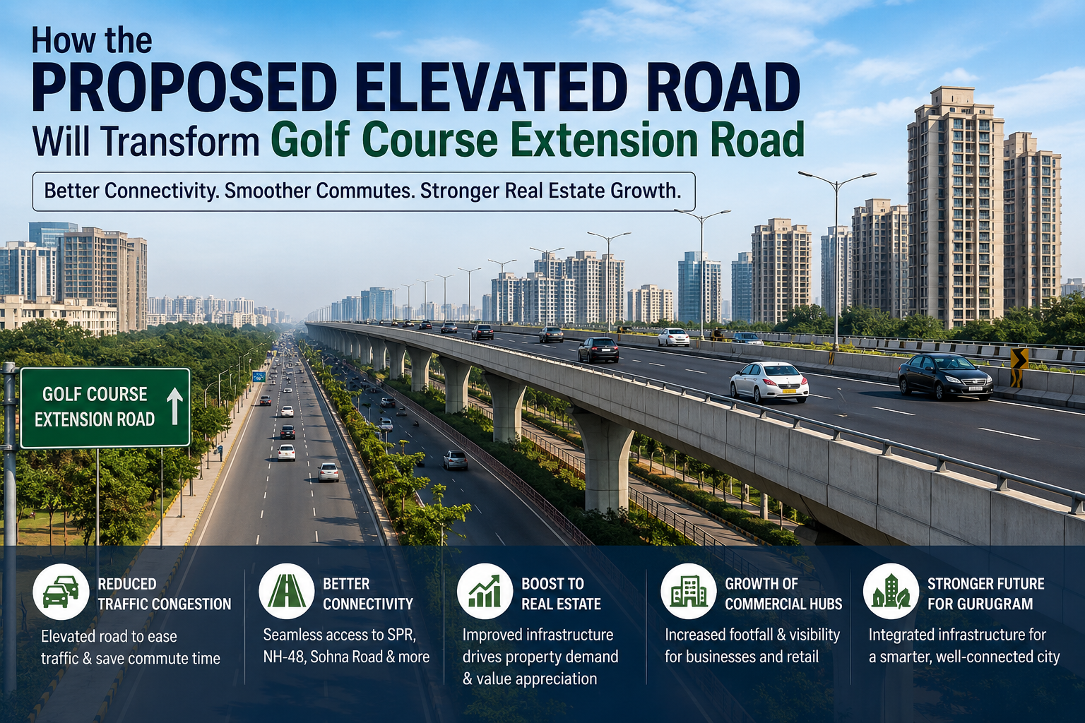How the Proposed Elevated Road Will Transform Golf Course Extension Road