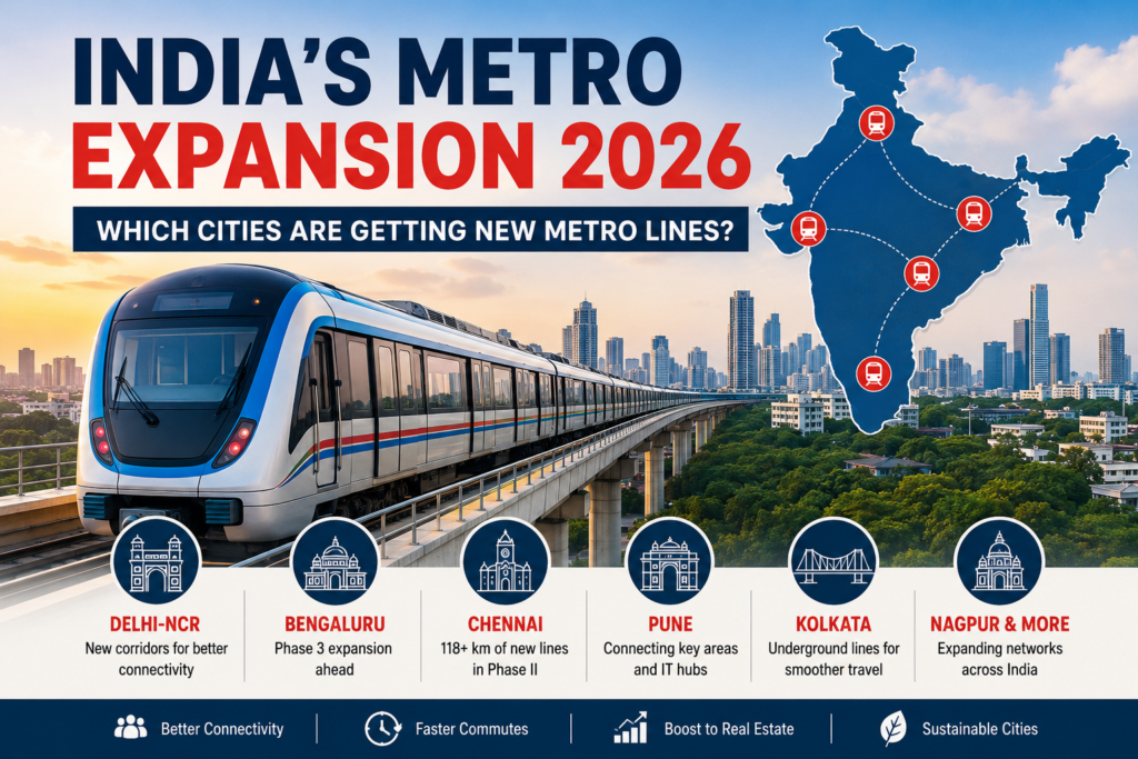 India’s Metro Expansion 2026: Which Cities Are Getting New Metro Lines?