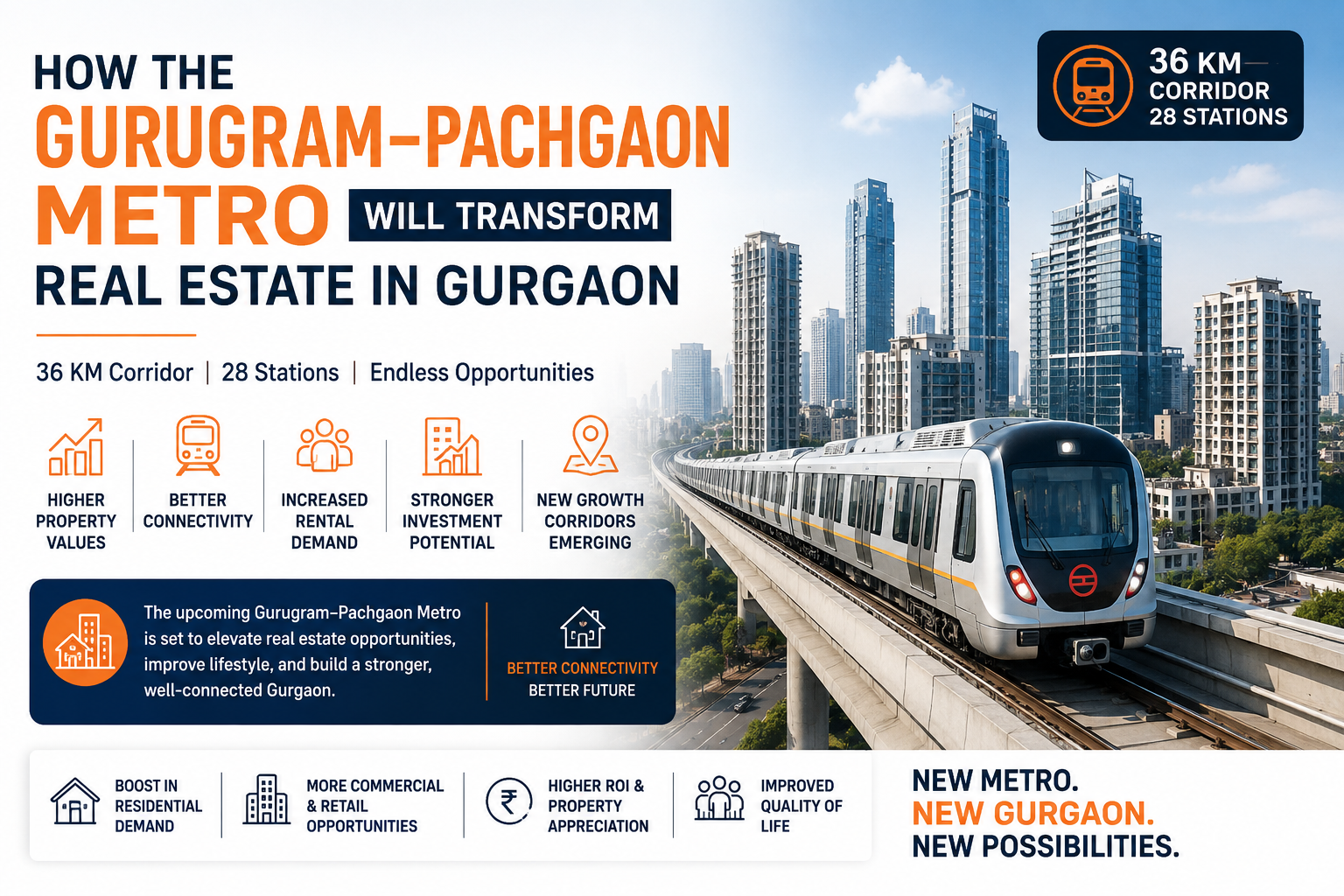 How the Gurugram–Pachgaon Metro Will Transform Real Estate in Gurgaon