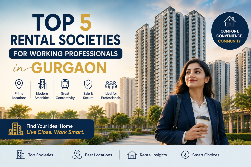 Top 5 Rental Societies for Working Professionals in Gurgaon