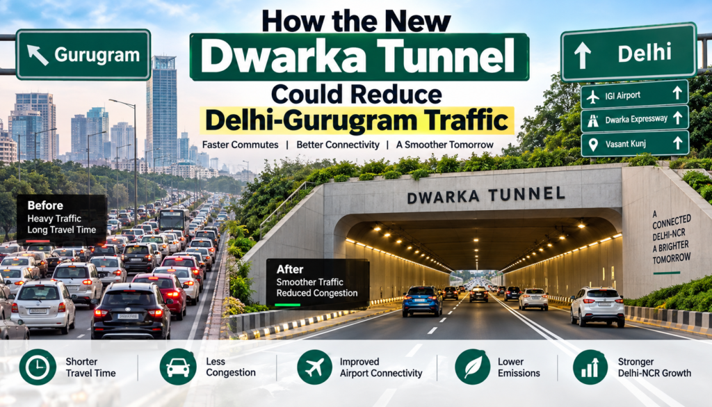 How the New Dwarka Tunnel Could Reduce Delhi-Gurugram Traffic
