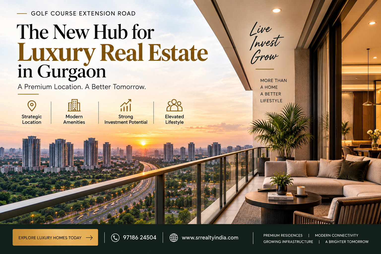 Golf Course Extension Road: The New Hub for Luxury Real Estate in Gurgaon