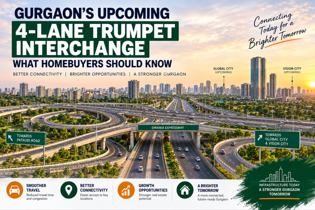 Gurgaon’s Upcoming 4-Lane Trumpet Interchange: What Homebuyers Should Know
