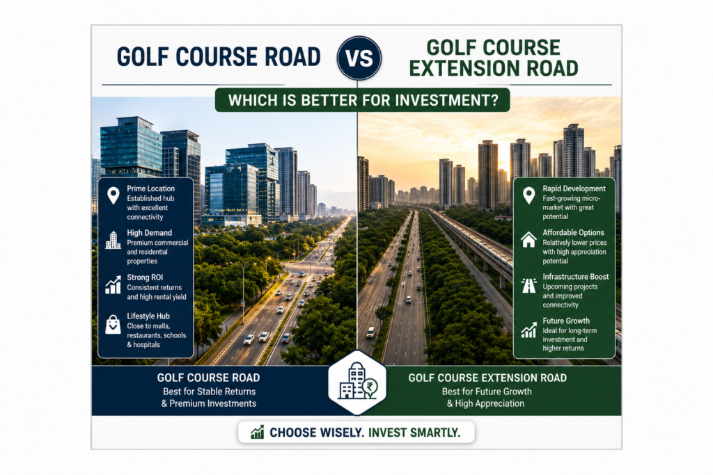 Golf Course Road vs Golf Course Extension Road: Which Is Better for Investment?