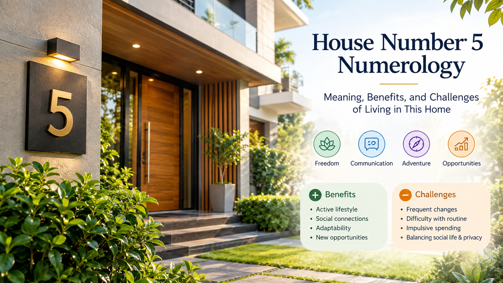 House Number 5 Numerology: Meaning, Benefits, and Challenges of Living in This Home