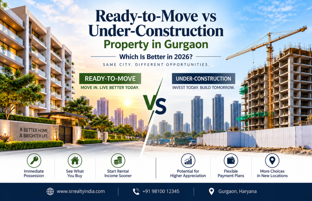 Ready-to-Move vs Under-Construction Property in Gurgaon: Which Is Better in 2026?
